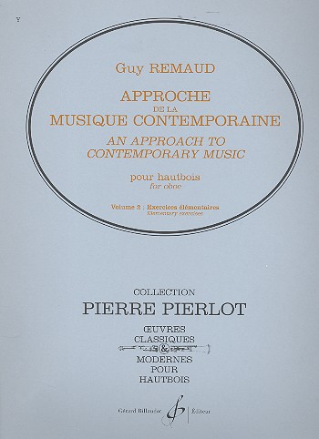 Approche de la Musique Contemporaine vol.2&nbsp;&nbsp;exercices élémentaires pour hautbois&nbsp;&nbsp;