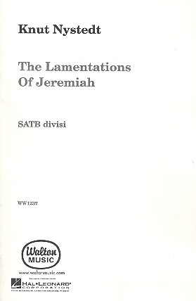 The Lamentations of Jeremiah&nbsp;&nbsp;for mixed chorus divisi a cappella&nbsp;&nbsp;score