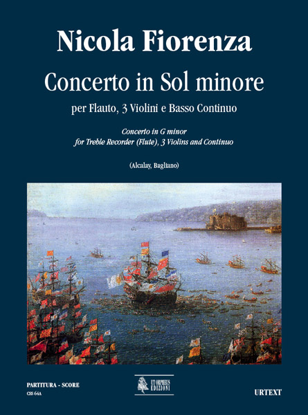 Concerto in Sol minore  per flauto, 3 violini e Bc  partitura