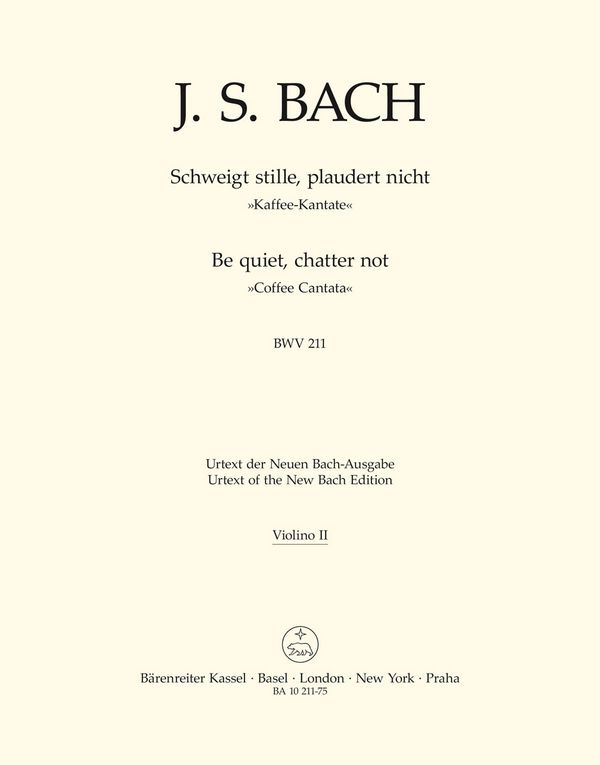 Schweiget stille plaudert nicht BWV211