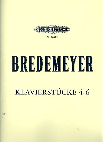 Klavierstücke Nr.4-6&nbsp;&nbsp;für Klavier&nbsp;&nbsp;