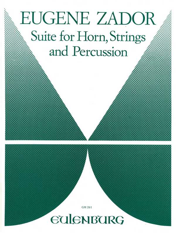Suite  für Horn, Streicher und Percussion  für Horn und Klavier