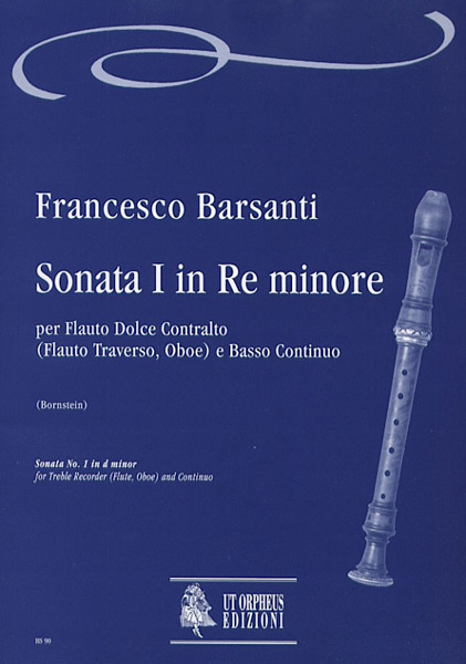 Sonata re minore no.1 per flauto dolce contralto  (fl, ob) e bc  