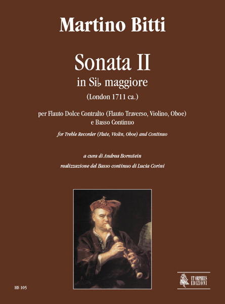Sonata sib maggiore no.2 per flauto dolce contralto  (fl, ob, vl) e bc  
