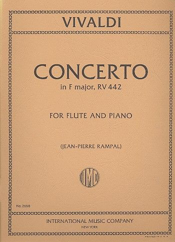 Concerto F major RV442&nbsp;&nbsp;for flute and piano&nbsp;&nbsp;