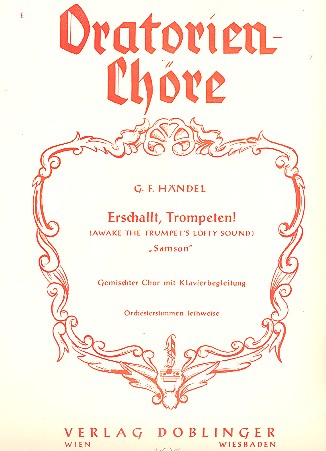 Erschallet Trompeten&nbsp;&nbsp;für gem Chor und Klavier&nbsp;&nbsp;Partitur (dt/en)