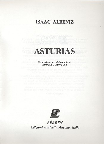 Asturias  für Violine  