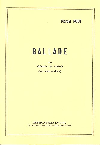 Ballade  für Violine und Klavier  