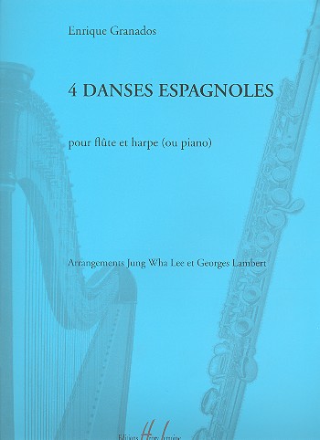 4 danses espagnoles  pour flute et harpe (piano)  