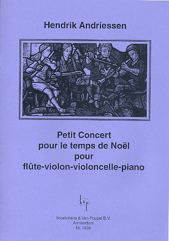 Petit Concert pour le temps de Noel pour&nbsp;&nbsp;flute, violon, violoncelle et piano&nbsp;&nbsp;parties