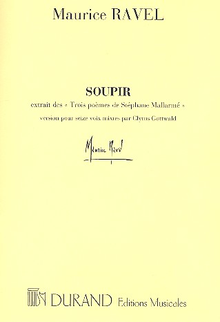 Soupir pour 16 voix mixtes a cappella&nbsp;&nbsp;partition&nbsp;&nbsp;