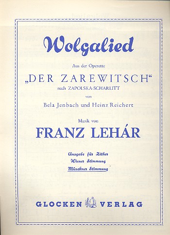 Wolgalied&nbsp;&nbsp;für Zither in Münchner Stimmung POD&nbsp;&nbsp;