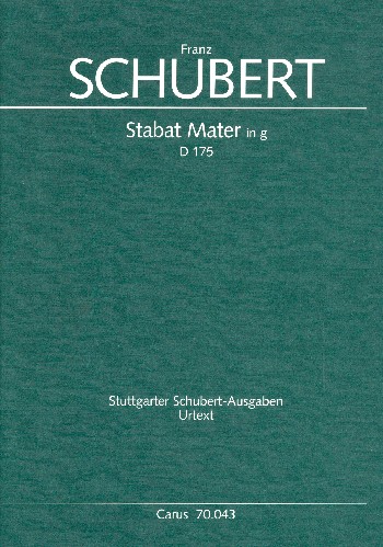 Stabat Mater g-Moll D175&nbsp;&nbsp;für gem Chor und Orchester&nbsp;&nbsp;Partitur