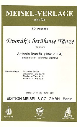 Dvorák's berühmte Tänze (Potpourri)  für Salonorchester  Stimmen