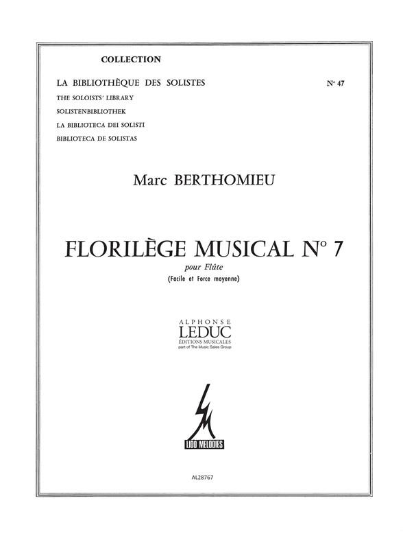 Florilège musical no.7 pour flute    