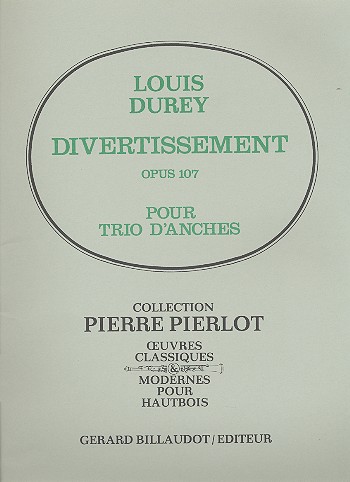 Divertissement op.107 pour trio d'anches  partition+parties  
