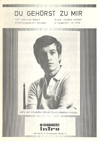 Du gehörst zu mir: Einzelausgabe  Gesang und Klavier  