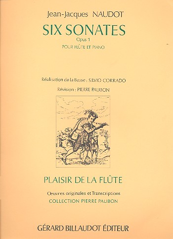 Six sonates op.1 pour flute et pianot&nbsp;&nbsp;&nbsp;&nbsp;
