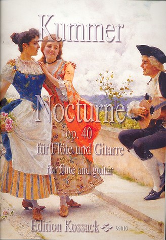 Nocturne op.40  für Flöte und Gitarre  Partitur und Stimme