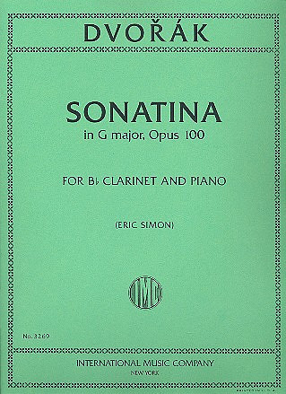 Sonatina g major op.100&nbsp;&nbsp;for clarinet and piano&nbsp;&nbsp;