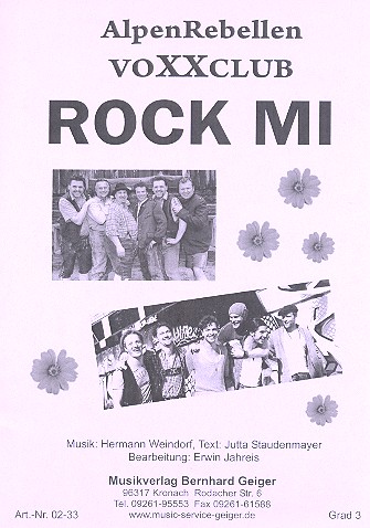 Rock mi:  für Blasorchester  Direktion und Stimmen