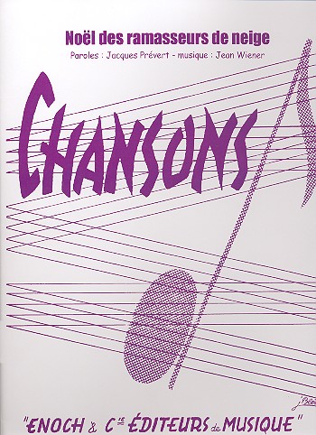 Le Noel des Ramasseurs de Neige pour chant  et piano  