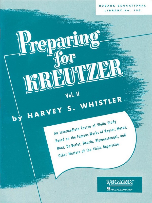 Preparing for Kreutzer vol.2&nbsp;&nbsp;for violin&nbsp;&nbsp;
