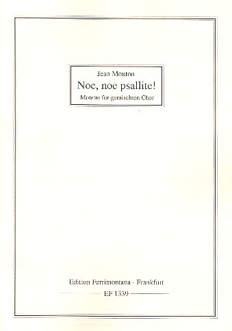 Noe noe Psallite für gem Chor a cappella  Partitur  