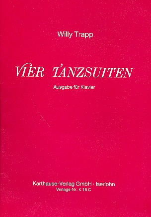 Heitere Tanzsuiten für Blockflöten  und Klavier (Rhythmusgruppe ad lib)  Klavier