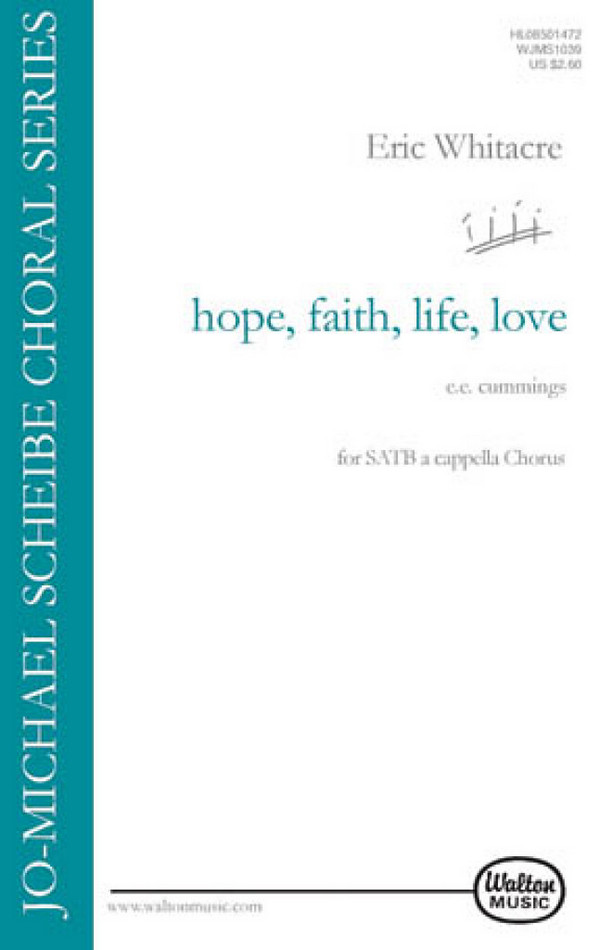 Hope Faith Life Love for mixed chorus  a cappella  score