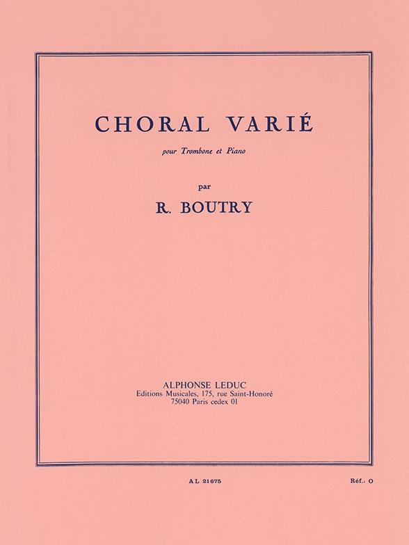 Choral Varié pour trombone et piano&nbsp;&nbsp;&nbsp;&nbsp;