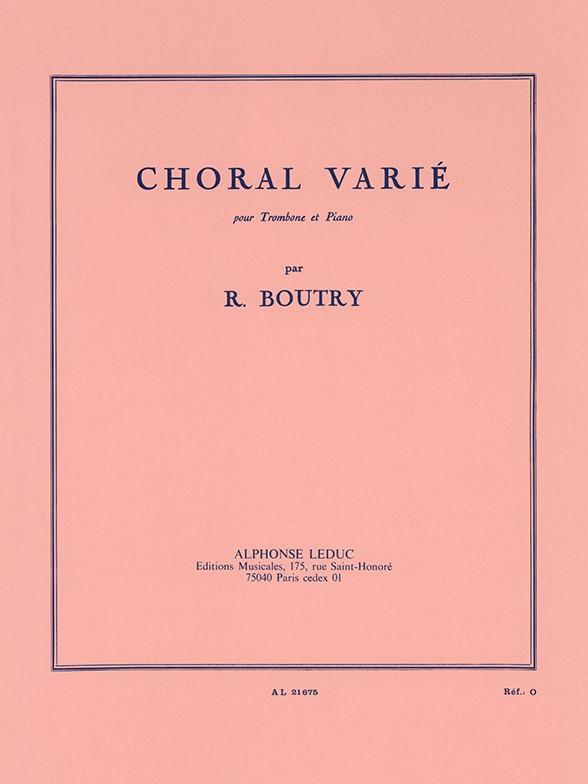 Choral Varié pour trombone et piano    