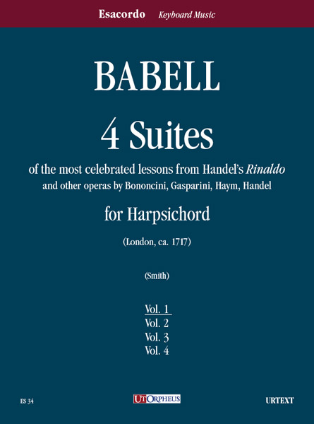 4 Suites su temi favoriti dal Rinaldo di Händel vol. 1  per clavicembalo  