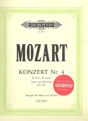 Konzert Es-Dur Nr.4 KV495 für Horn und Orchester (+CD)&nbsp;&nbsp;für Horn und Klavier&nbsp;&nbsp;