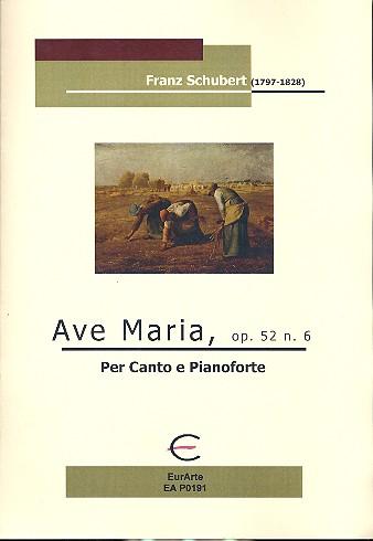 Ave Maria op.52,6 für Gesang und Klavier  (B-Dur)  