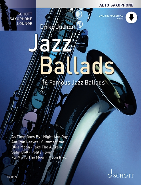 16 famous Jazz Ballads (+Online Audio)  for alto saxophone and piano  