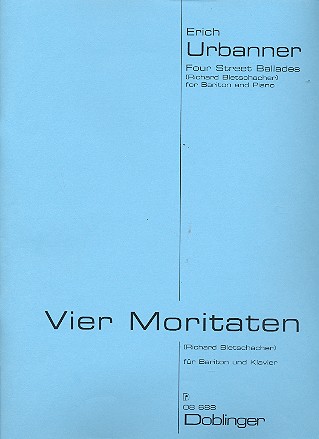 4 Moritaten für Bariton und Klavier    