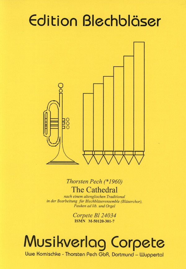 The Cathedral für 2 Trompete, 2 Posaunen,&nbsp;&nbsp;Tuba und Orgel  (Pauke ad lib)&nbsp;&nbsp;Partitur und Stimmen
