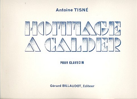 Hommage à Caldier pour clavecin&nbsp;&nbsp;&nbsp;&nbsp;