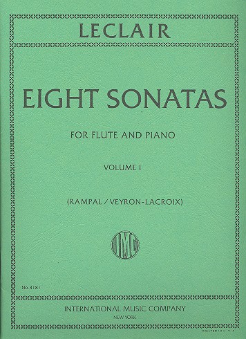 8 Sonatas vol.1 (nos.1-4)  for flute and piano  