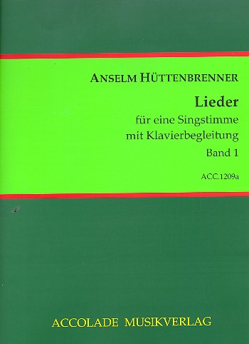 Lieder Band 1&nbsp;&nbsp;für Gesang und Klavier&nbsp;&nbsp;