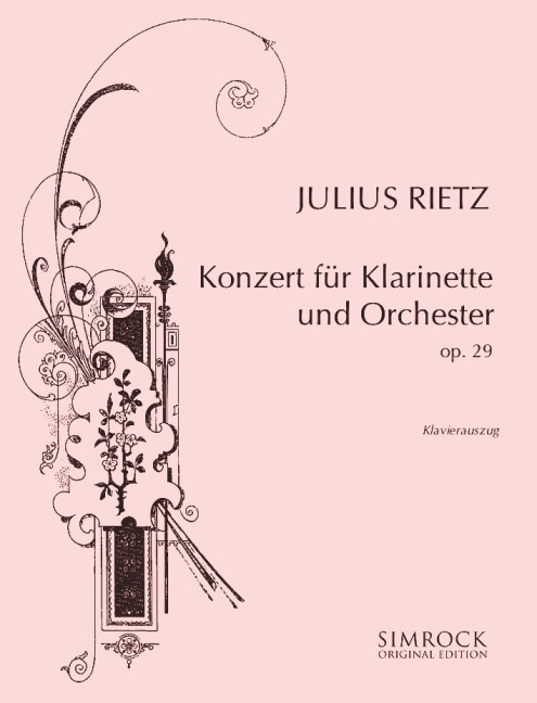 Konzert g-Moll op.29&nbsp;&nbsp;für Klarinette und Orchester&nbsp;&nbsp;für Klarinette und Klavier