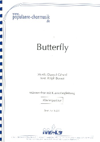 Butterfly für Männerchor und Klavier  Klavierpartitur  