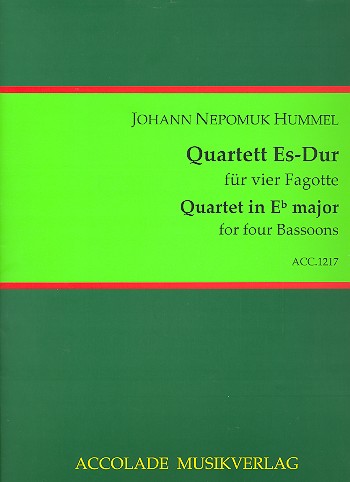 Quartett Es-Dur  für 4 Fagotte  Partitur und Stimmen