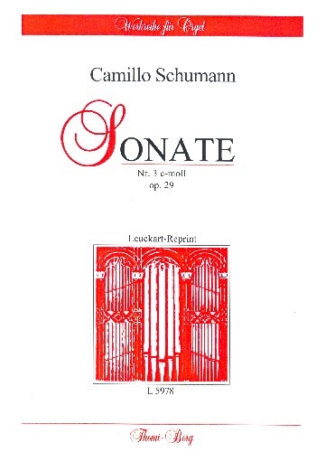 Sonate c-Moll Nr.3 op.29  für Orgel  Reprint