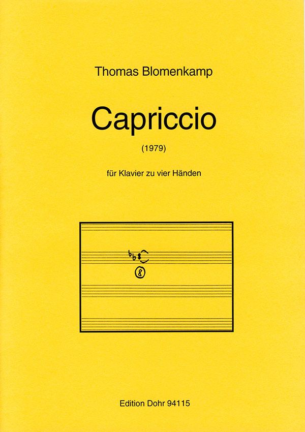 Capriccio für Klavier zu 4 Händen  Spielpartitur  