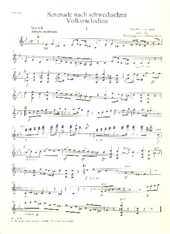 Serenade nach schwedischen Volksmelodien  für Streichorchester  Violine 1
