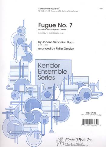 Fuge Nr.7 für 4 Saxophone (SATBar)&nbsp;&nbsp;Partitur und Stimmen&nbsp;&nbsp;