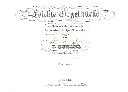 Leichte Orgelstücke op.2 Band 1    