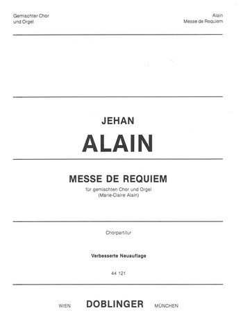 Messe de Requiem  für gem Chor und Orgel  Chorpartitur